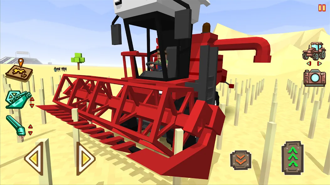 Blocky Farm Racing & Simulator  [МОД Unlocked] Screenshot 1