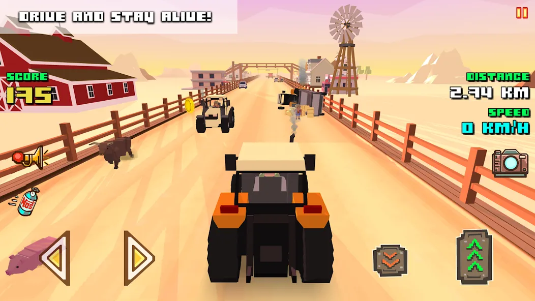 Blocky Farm Racing & Simulator  [МОД Unlocked] Screenshot 2