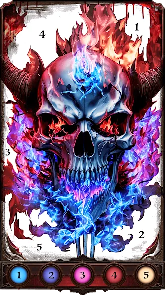 Dark, Horror Color by Number  [МОД Mega Pack] Screenshot 2