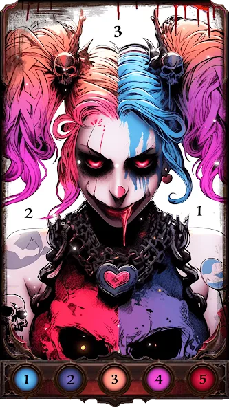 Dark, Horror Color by Number  [МОД Mega Pack] Screenshot 4