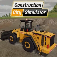 Взломанная Construction City Simulator (Конструкция Сити Симулятор)  [МОД Много монет] - последняя версия apk на Андроид