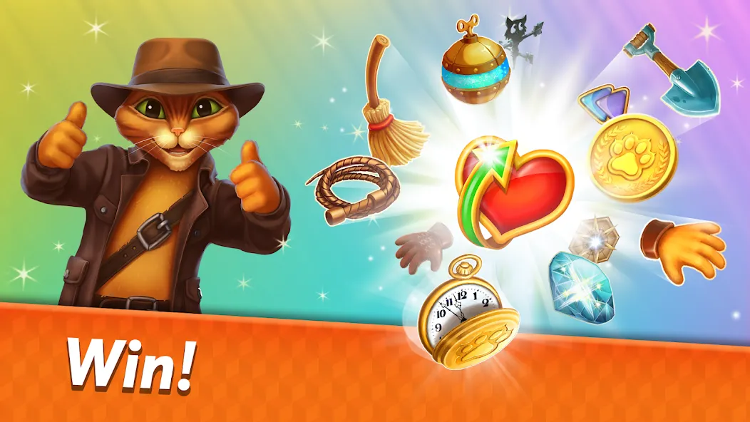Indy Cat 2: Match 3 game  [МОД Unlimited Money] Screenshot 4