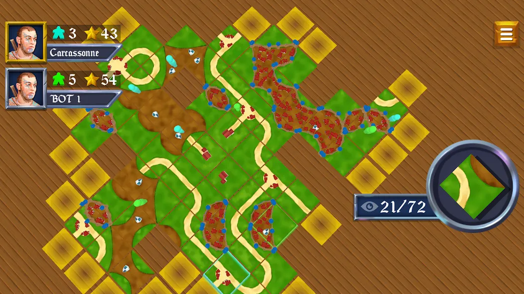 War of Carcassonne board Games (Каркассон)  [МОД Все открыто] Screenshot 1