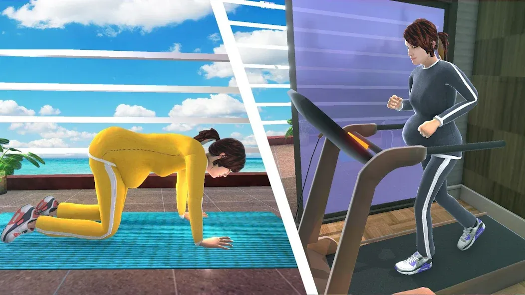 Pregnant Mother Simulator Game (Симулятор беременной мамы)  [МОД Unlocked] Screenshot 4