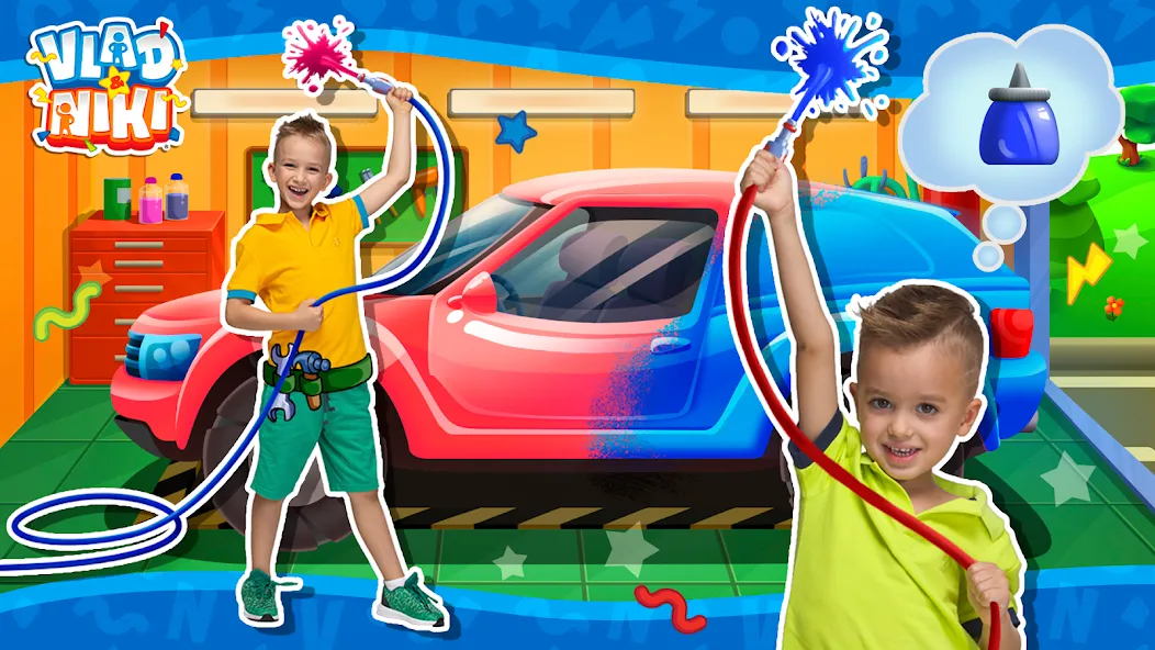 Vlad and Niki: Car Service  [МОД Menu] Screenshot 1