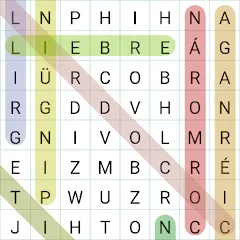 Скачать взломанную Word search (Сопа де летрас)  [МОД Бесконечные деньги] - стабильная версия apk на Андроид