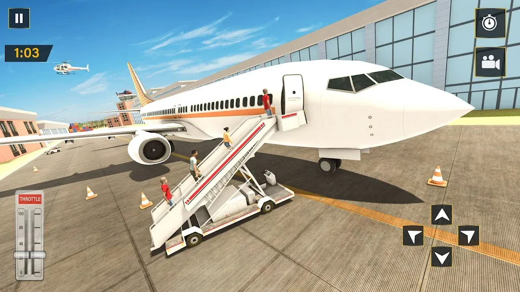 Real Plane Flying Simulator  [МОД Unlimited Money] Screenshot 5