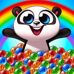 Скачать взломанную Bubble Shooter: Panda Pop! (Панда Поп)  [МОД Много монет] - стабильная версия apk на Андроид