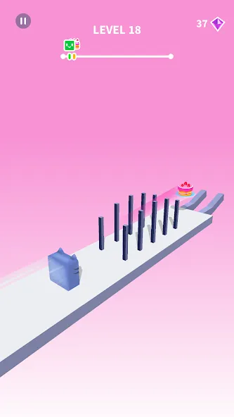 Jelly Shift - Obstacle Course (Джелли Шифт)  [МОД Бесконечные деньги] Screenshot 2