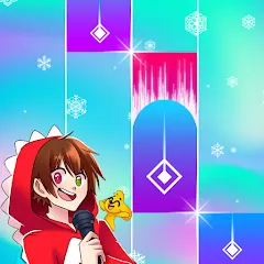 Скачать взломанную RaptorGamer Piano Tiles (РапторГеймер Пьяно Тайлс)  [МОД Все открыто] - полная версия apk на Андроид