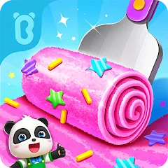 Взлом Little Panda's Ice Cream Games  [МОД Бесконечные монеты] - последняя версия apk на Андроид