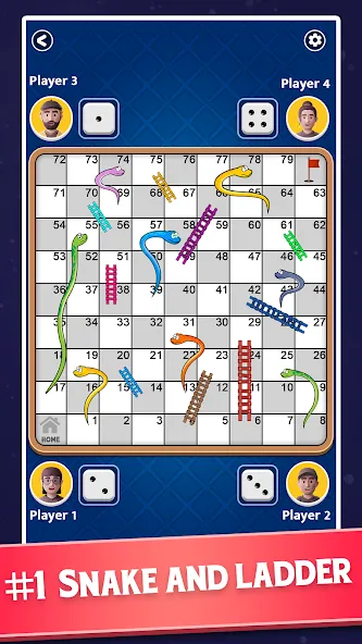 Snakes and Ladders - Ludo Game (Змеи и лестницы)  [МОД Unlocked] Screenshot 2