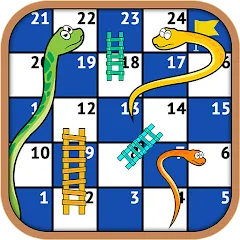 Взлом Snakes and Ladders - Ludo Game (Змеи и лестницы)  [МОД Unlocked] - стабильная версия apk на Андроид
