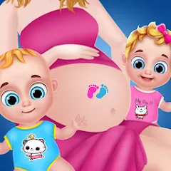 Скачать взломанную Mom Babysitting Game  [МОД Бесконечные монеты] - последняя версия apk на Андроид
