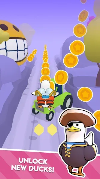 Duck On The Run (Дак он зе Ран)  [МОД Бесконечные монеты] Screenshot 4