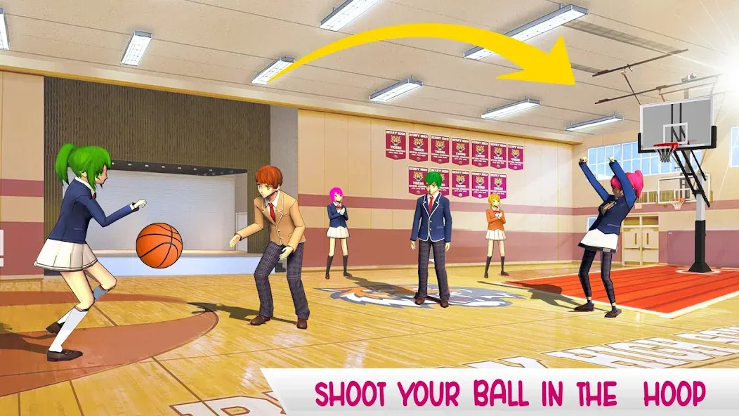 Anime High School Life  [МОД Меню] Screenshot 5