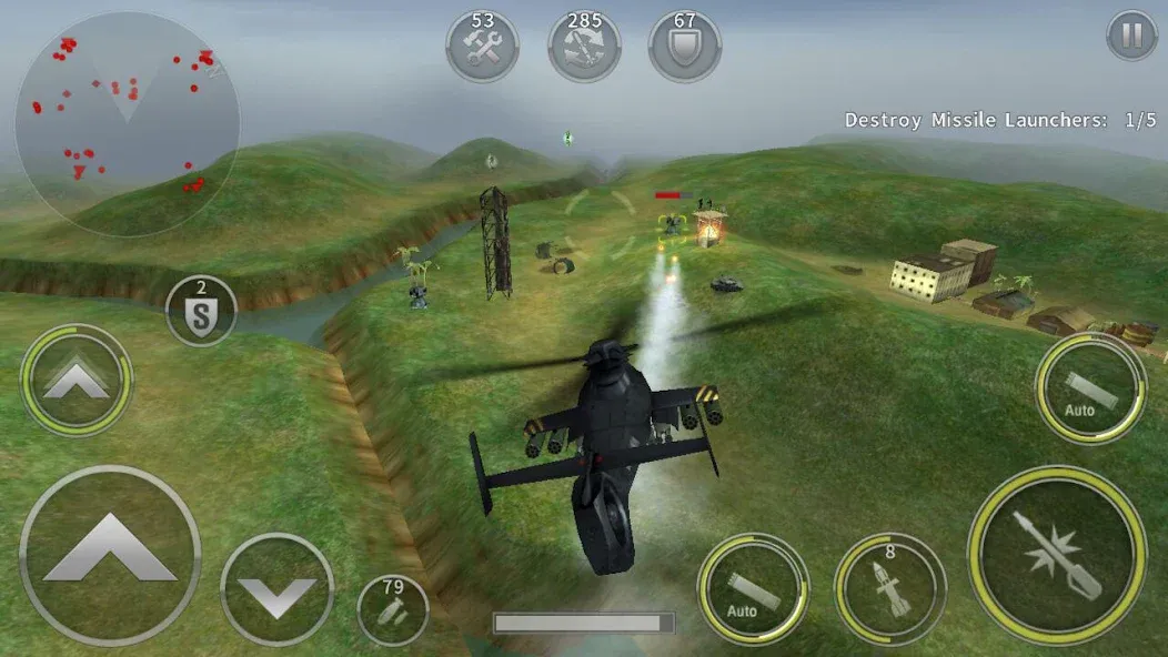 GUNSHIP BATTLE: Helicopter 3D  [МОД Mega Pack] Screenshot 2