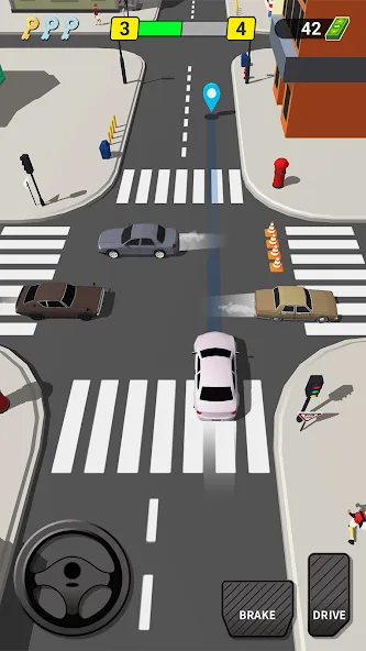 Pick Me Up 3D: Taxi Game (Пик Ми Ап 3Д)  [МОД Menu] Screenshot 1