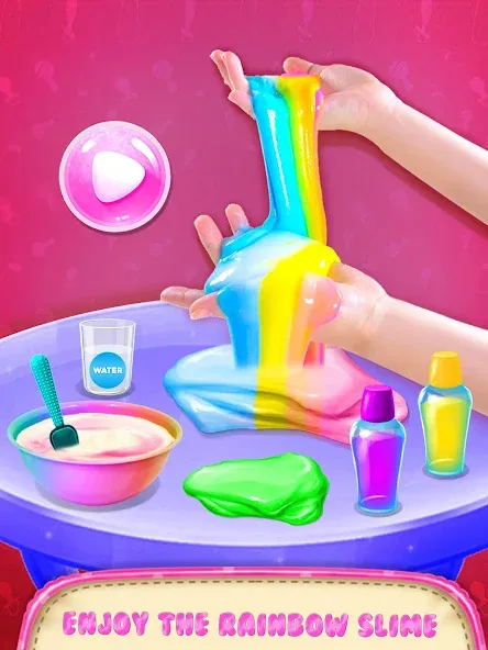 Make Fluffy Slime Maker Game  [МОД Бесконечные монеты] Screenshot 1