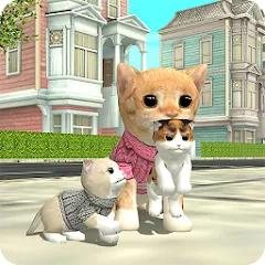 Скачать взломанную Cat Sim Online: Play with Cats  [МОД Unlimited Money] - последняя версия apk на Андроид