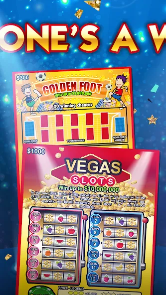 Lottery Scratch Off - Mahjong  [МОД Бесконечные монеты] Screenshot 2