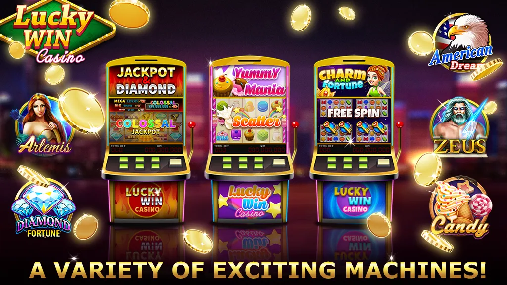 Lucky Win Casino™ SLOTS GAME (Лаки Вин казино СЛОТЫ ИГРА)  [МОД Unlimited Money] Screenshot 2