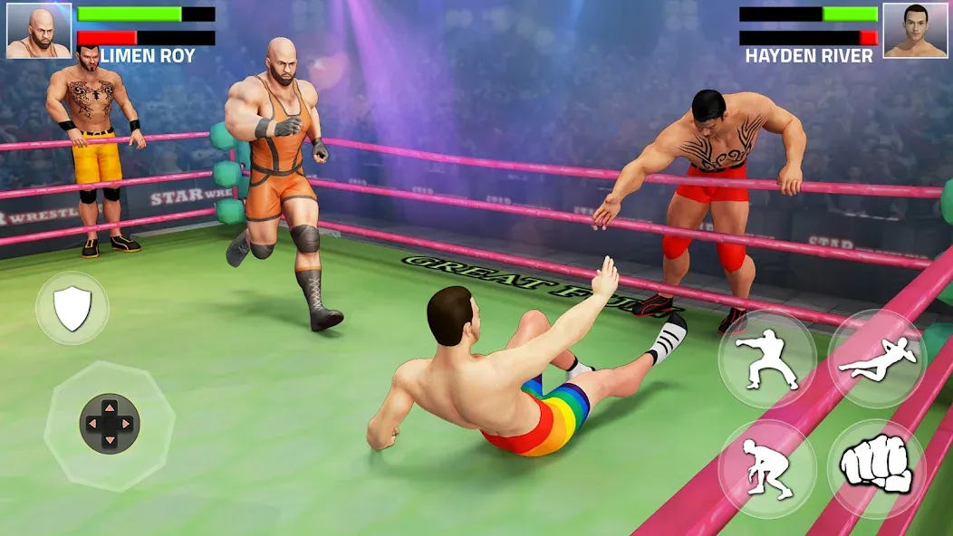 Tag Team Wrestling Game (Таг Тим Реслинг Гейм)  [МОД Много денег] Screenshot 1