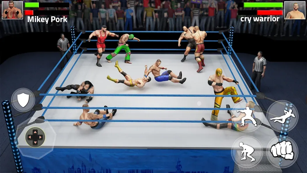 Tag Team Wrestling Game (Таг Тим Реслинг Гейм)  [МОД Много денег] Screenshot 2