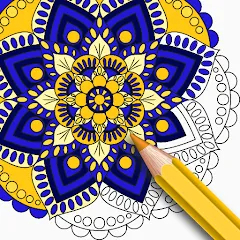 Скачать взлом Mandala Coloring Book Game (Мандала Книга раскрасок  Игра)  [МОД Много денег] - полная версия apk на Андроид