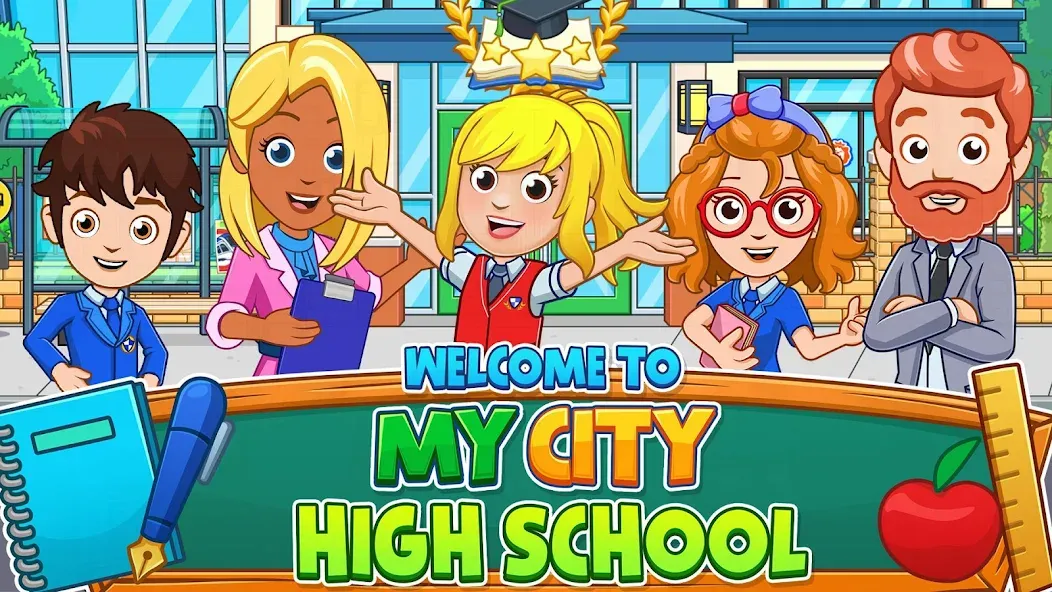 My City : High School (Мой город)  [МОД Много монет] Screenshot 1