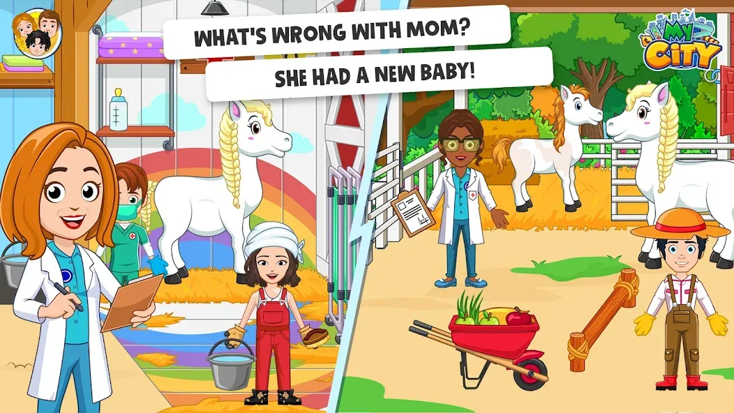 My City: Star Horse Stable (Мой город)  [МОД Unlimited Money] Screenshot 3