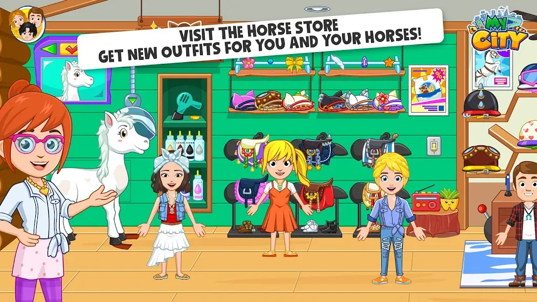 My City: Star Horse Stable (Мой город)  [МОД Unlimited Money] Screenshot 5