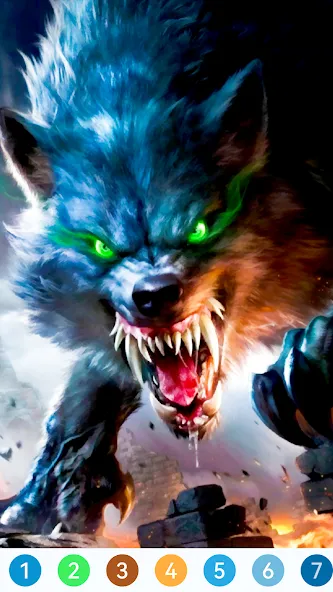 Animal Paint by Number Game (Анимал Пэйнт бай Намбер Гэйм)  [МОД Menu] Screenshot 3