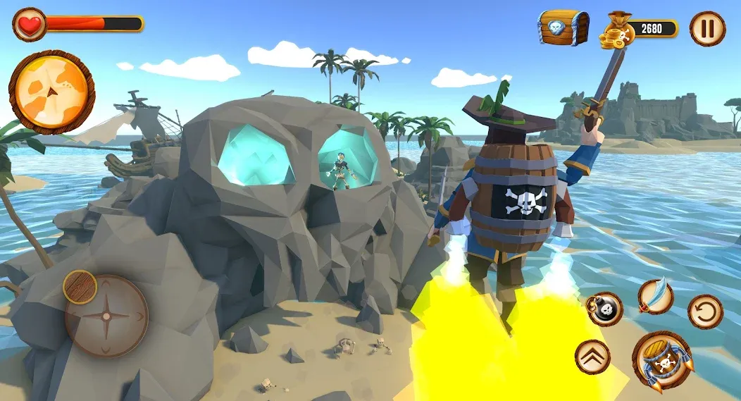 Pirate Polygon Caribbean Sea (Пиратская Полигон Карибское море)  [МОД Много денег] Screenshot 4