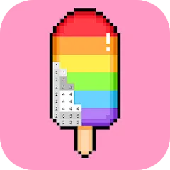 Взломанная Paint by Number - Pixel Art  [МОД Menu] - стабильная версия apk на Андроид