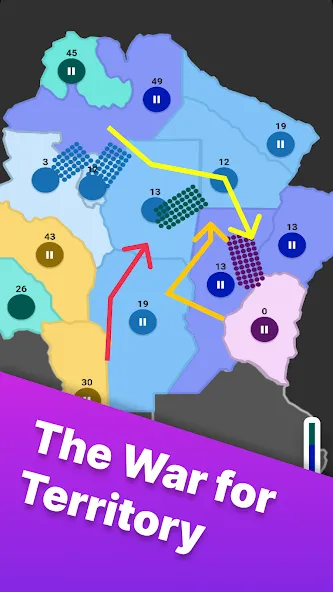 Territory games: tactics war (Тактикс ио)  [МОД Меню] Screenshot 1