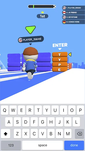 Type Sprint: Typing Games (Тайп Спринт)  [МОД Много денег] Screenshot 3