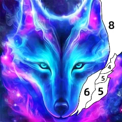 Взломанная Wolf Coloring Book Color Game (Вульф Колоринг Бук Колор Гейм)  [МОД Меню] - стабильная версия apk на Андроид
